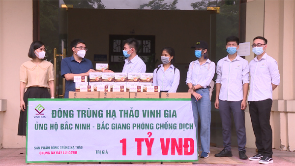 Hàng nghìn sản phẩm đông trùng hạ thảo tiếp sức Bắc Ninh, Bắc Giang chống dịch