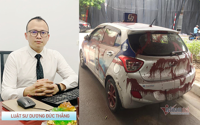 Hành vi tạt sơn lên taxi ở Linh Đàm có thể bị phạt tù đến 20 năm