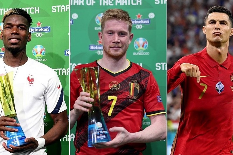 Cầu thủ hay nhất EURO 2020: Ronaldo, de Bruyne hay Mbappe?