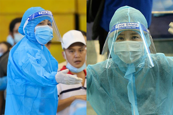 Mai Phương Thúy, H'Hen Niê mặc đồ bảo hộ kín mít đi tình nguyện