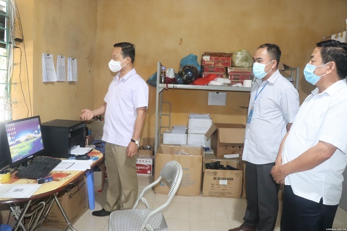 Chủ tịch UBND tỉnh Lai Châu kiểm tra công tác phòng, chống dịch Covid-19