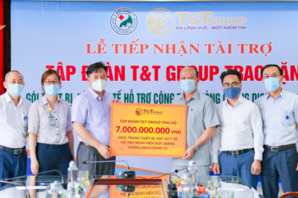 T&T Group ủng hộ Bệnh viện Đức Giang 7 tỷ đồng chống dịch Covid-19