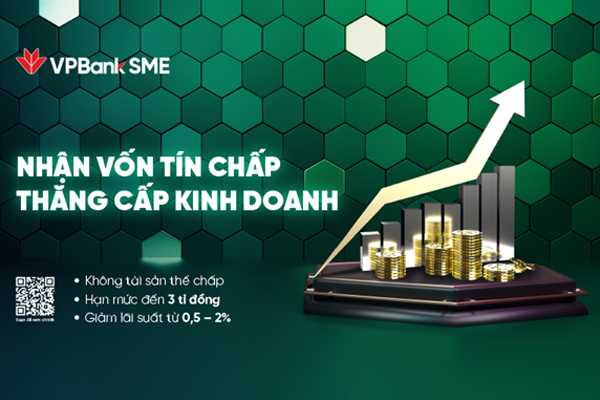 VPBank hỗ trợ DN nhỏ: giảm 2% lãi suất, tăng hạn mức vay tín chấp lên 3 tỷ