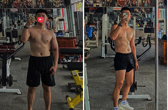 Chàng trai lột xác nhờ tập gym trong dịch