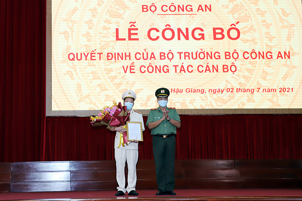 Đại tá Nguyễn Văn Thắng làm Phó Giám đốc Công an Hậu Giang