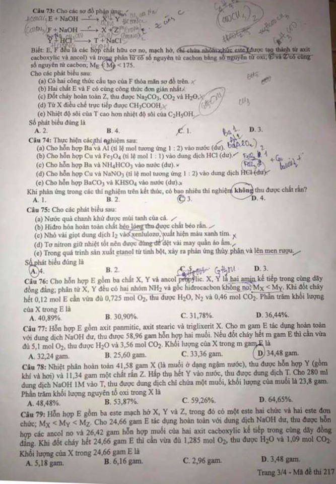 Đề thi môn Hoá tốt nghiệp THPT 3 năm gần đây có gì đặc biệt?