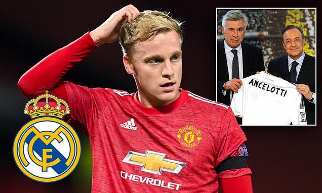 MU được Real yêu cầu đưa Van de Beek vào thương vụ Varane