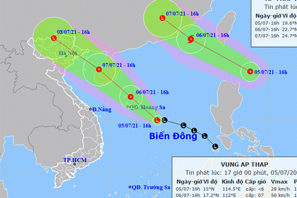 Thêm áp thấp nhiệt đới gần Biển Đông khả năng thành bão