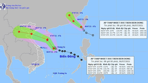 New tropical depression appears, storm alert issued