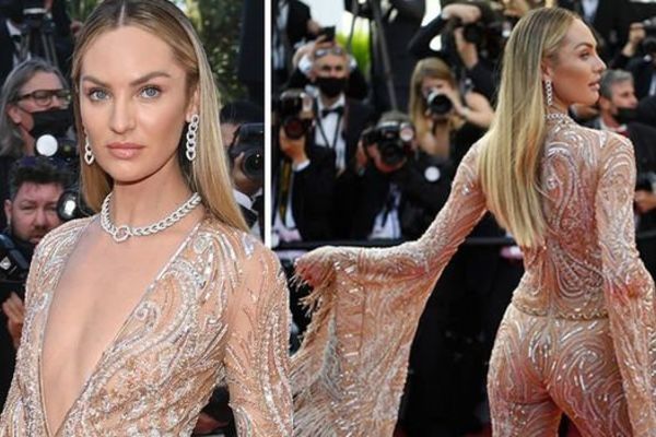 Siêu mẫu Candice Swanepoel diện đồ táo bạo trên thảm đỏ Cannes