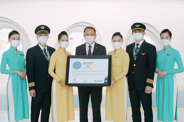 Vietnam Airlines được cấp chứng chỉ 5 sao về an toàn phòng chống dịch Covid-19