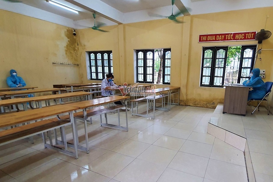 Phòng thi đặc biệt chỉ có 1 thí sinh ở Ninh Bình