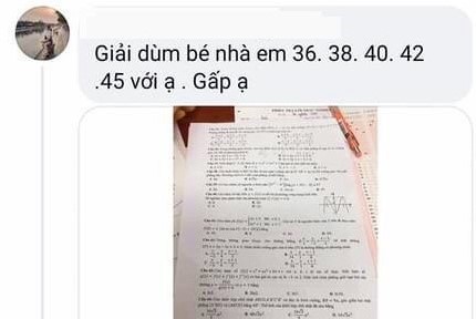 Nữ sinh ở Quảng Bình 'tuồn' đề thi Toán ra ngoài