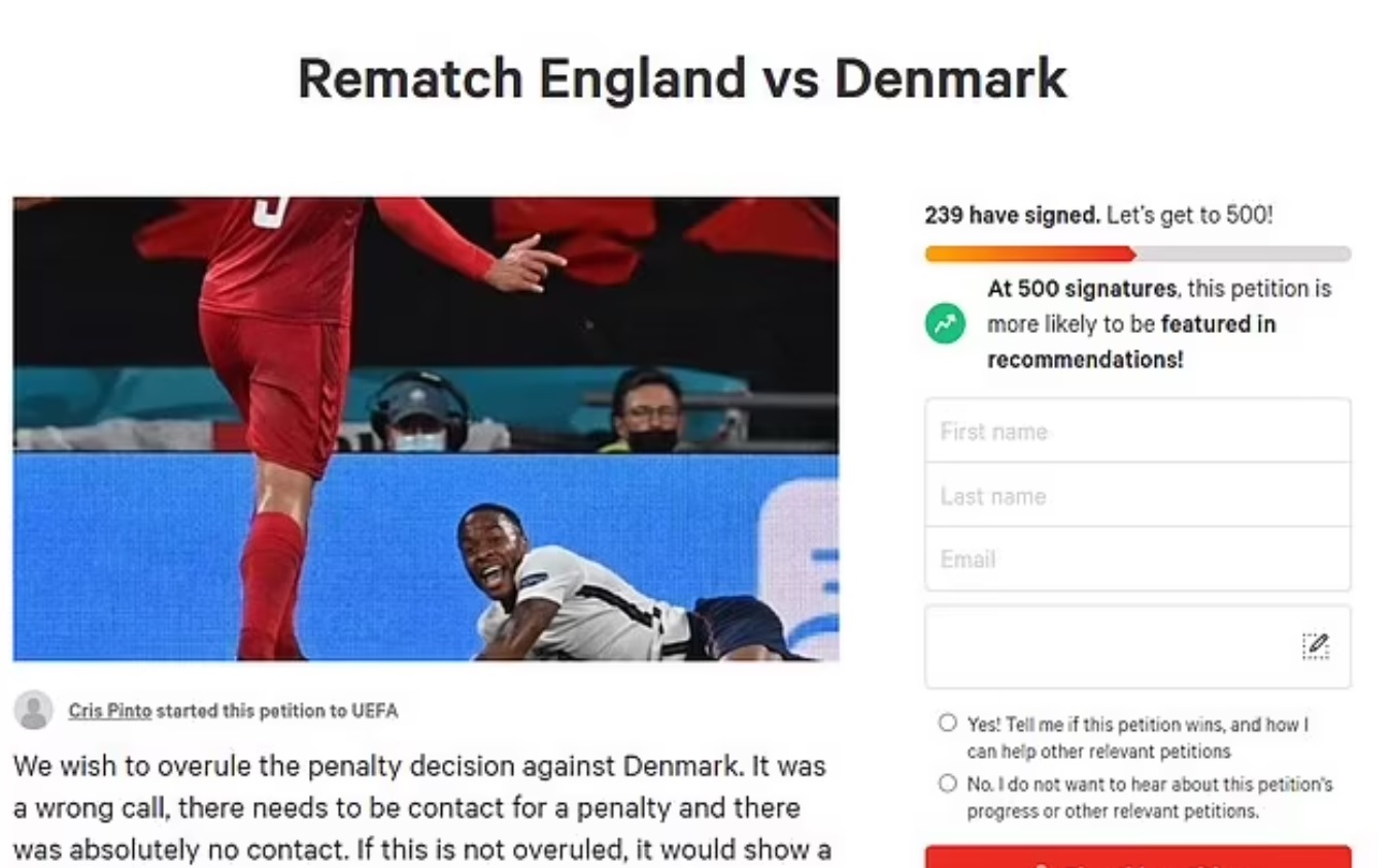Euro 2020: CĐV tức giận yêu cầu đá lại trận Anh vs Đan ...