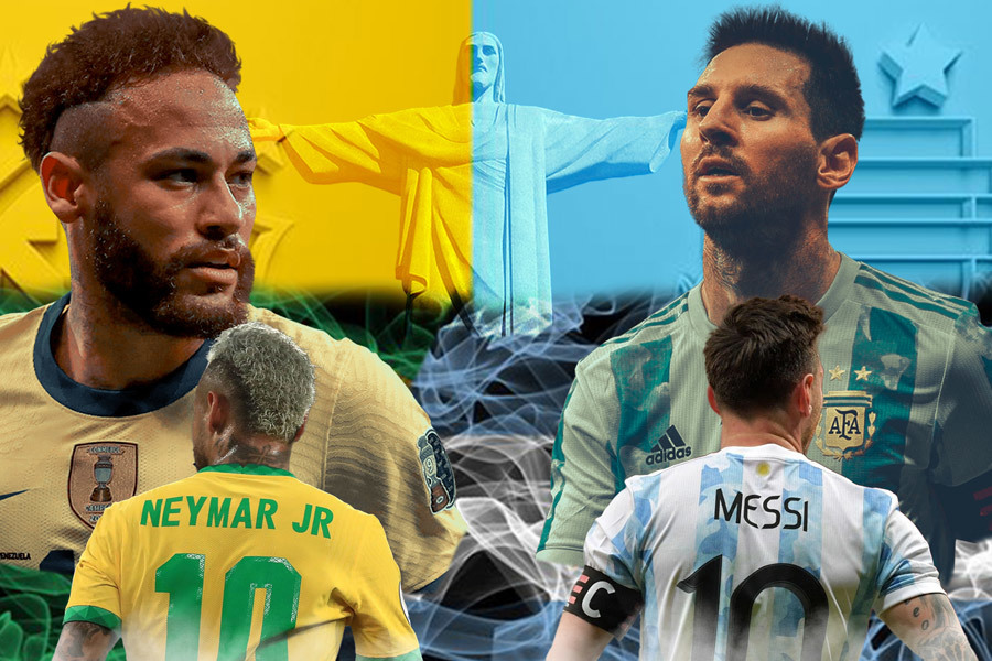 Đến giờ phút này trong kết thúc Copa America 2021, Messi và Neymar đang cống hiến hết mình trên sân cỏ. Hình nền này sẽ cho bạn một cái nhìn tuyệt vời về lần đối đầu giữa họ ở trận chung kết rực lửa. Hãy cảm nhận và chuẩn bị sẵn sàng cho trận đấu đầy cam go và kịch tính này!