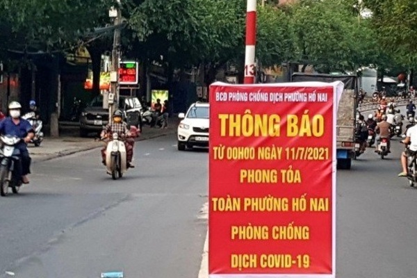 Đồng Nai phong tỏa 5 phường với hơn 250 nghìn dân từ ngày 11/7