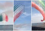 Màn trình diễn ngoạn mục của phi đội bay mừng Italy vô địch EURO