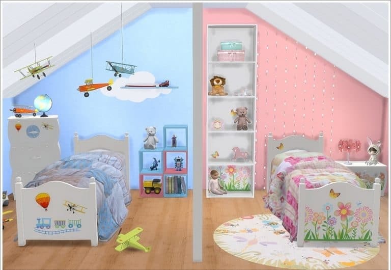 Những mẫu phòng ngủ sáng tạo cho bé sinh đôi