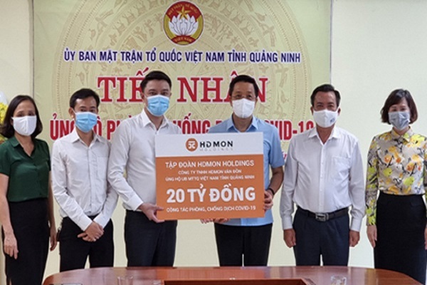 HDMon Holdings ủng hộ Quảng Ninh 20 tỷ đồng chống dịch