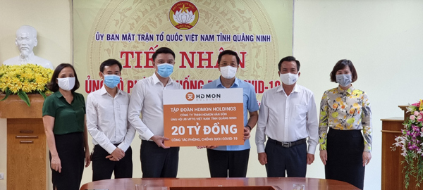 HDMon Holdings ủng hộ Quảng Ninh 20 tỷ đồng chống dịch