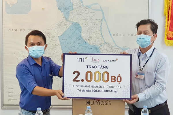 Bac A Bank tặng An Giang 2.000 bộ xét nghiệm nhanh Covid-19