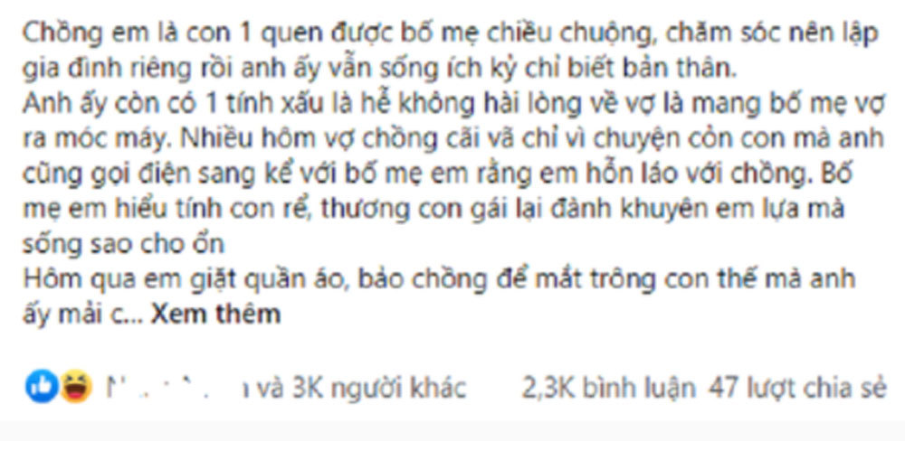 Chồng dọa trả vợ về nhà ngoại nhưng thái độ của bố tôi khiến anh tím mặt