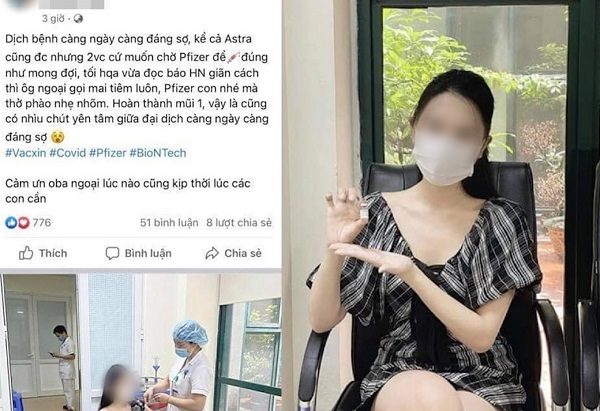 BV phải giải trình vụ hoa khôi khoe tiêm vắc xin Covid-19 không cần đăng ký