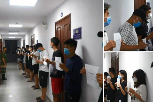 14 thanh niên tụ tập đua xe trái phép trong mùa dịch ở Hà Nội