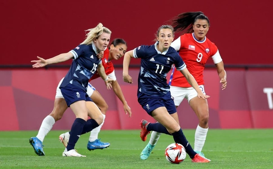 Video bóng đá nữ Olympic Tokyo: Nữ Anh 2-0 Nữ Chile