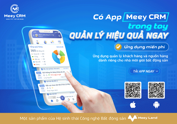 Ra mắt Meey CRM - ứng dụng dành riêng cho nhà môi giới bất động sản