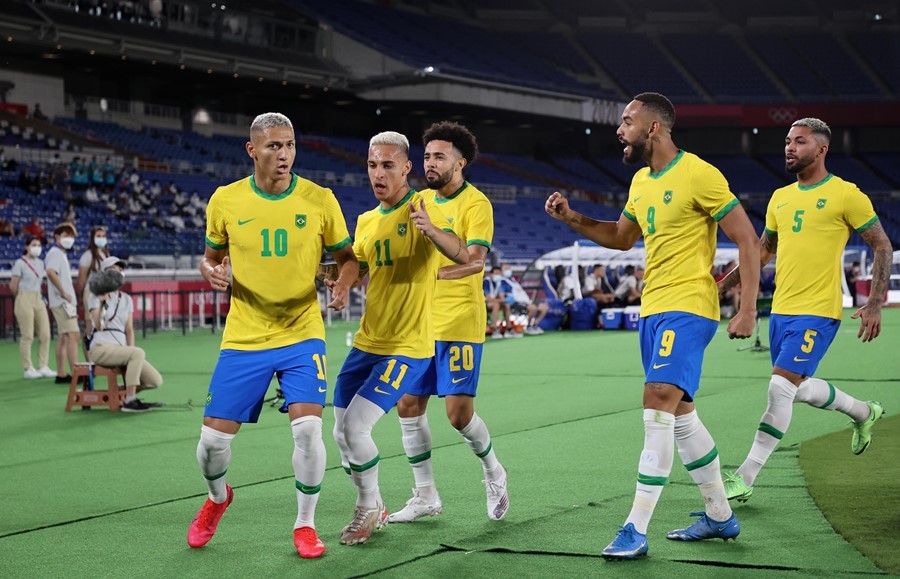 Richarlison lập hat-trick, Olympic Brazil đè bẹp Đức