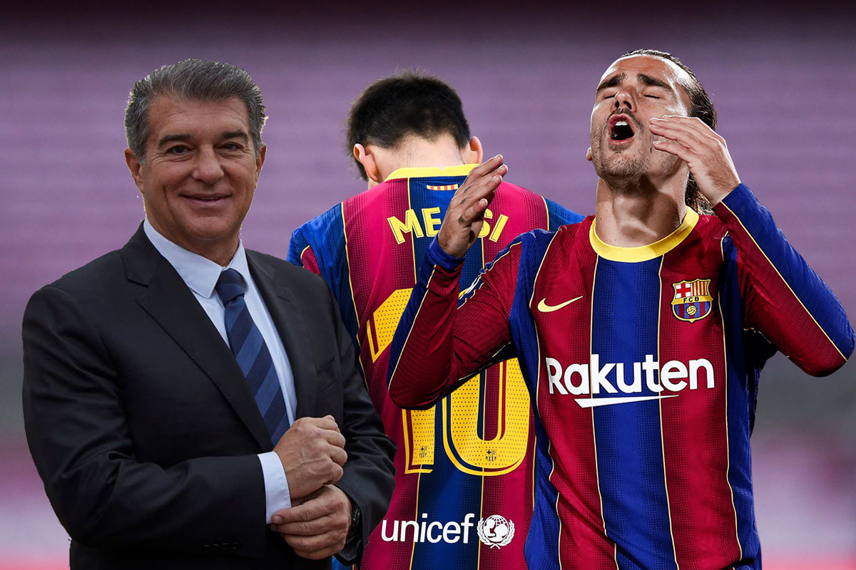 Barca điêu đứng: Messi bị xóa tên và gánh nặng Griezmann