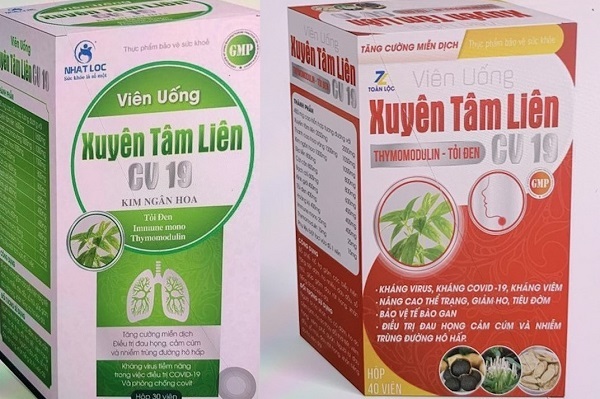 Bộ Y tế cảnh báo khẩn về 2 sản phẩm Xuyên tâm liên giả mạo