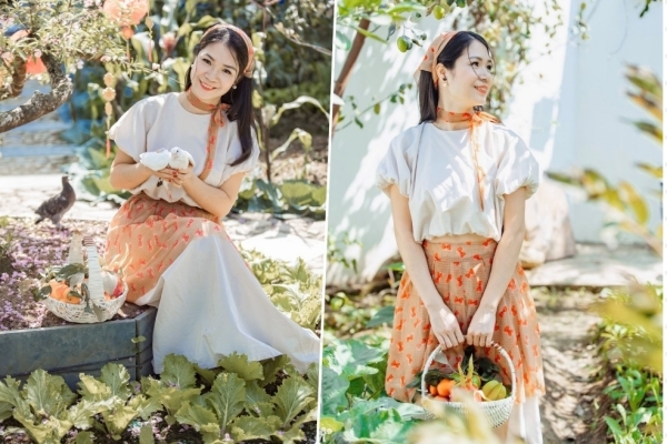 Mẹ 4 con cải tạo mảnh đất 300 m2 thành vườn trồng rau củ, hoa trái