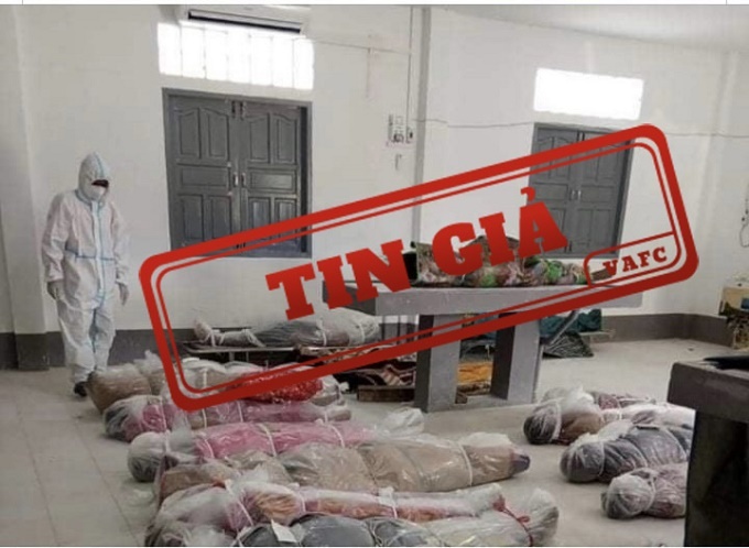 VAFC khẳng định, hình ảnh xác chết do Covid-19 lan truyền trên mạng là tin giả