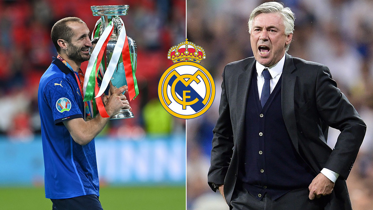 HLV Ancelotti đưa Chiellini về Real Madrid