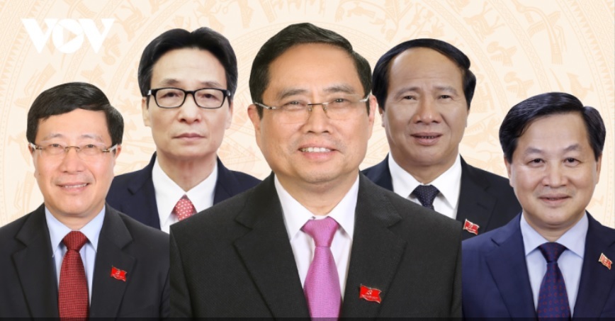 The 27-member Cabinet of Vietnam for the 2021-2026 term
