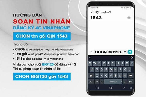 Đăng ký 4G Vina, xài ngay data tốc độ cao trong mùa dịch