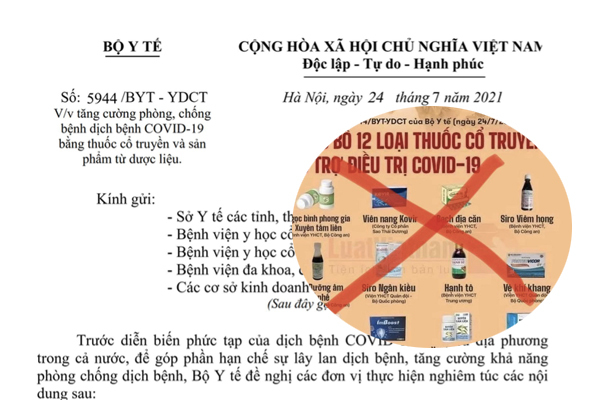 Công văn 5944 bị thu hồi, làm rõ trách nhiệm Cục Quản lý y dược cổ truyền
