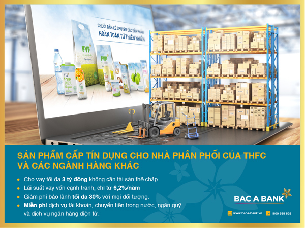 Ngân hàng Bắc Á cấp tín dụng ưu đãi cho Chuỗi thực phẩm TH