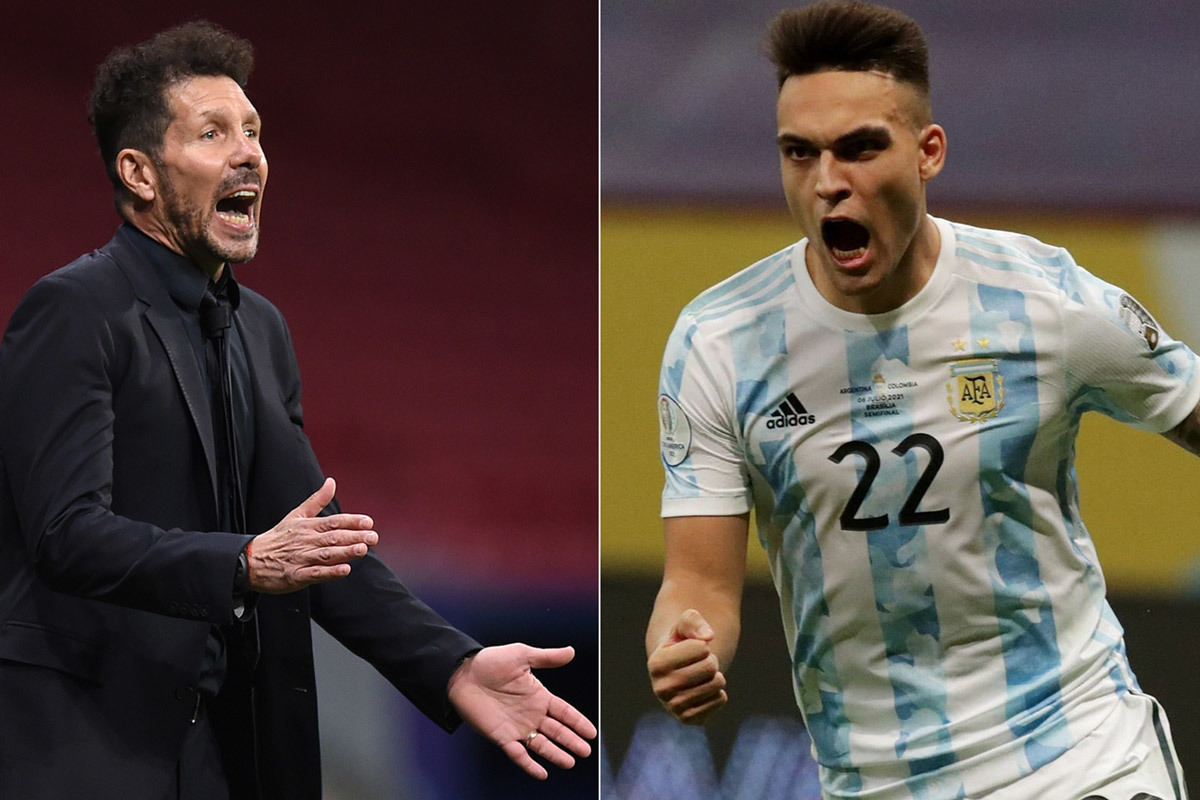 Simeone kéo Lautaro Martinez về Atletico