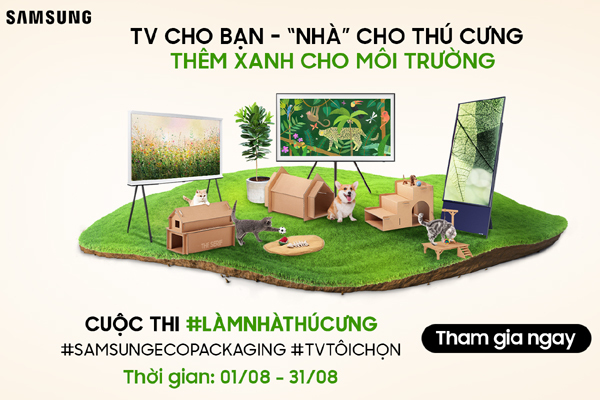 Thi làm nhà thú cưng từ bao bì sinh thái, lan toả sống xanh