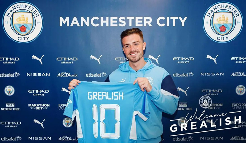 Man City ra mắt 'bom tấn' Jack Grealish 100 triệu bảng