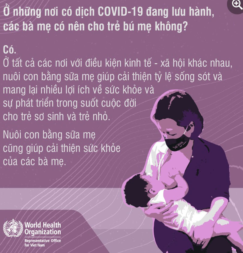 Người mẹ nhiễm Covid-19 có nên cho trẻ bú?