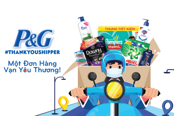 P&G Việt Nam tặng 10.000 phần quà cho shipper