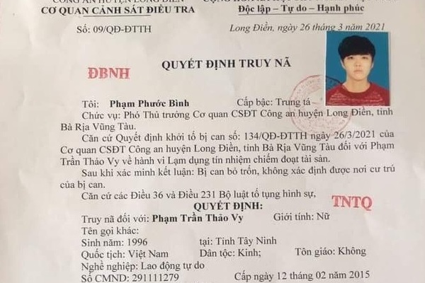 Nữ nhân viên 'ôm' gần 500 triệu đồng của công ty bỏ trốn về quê