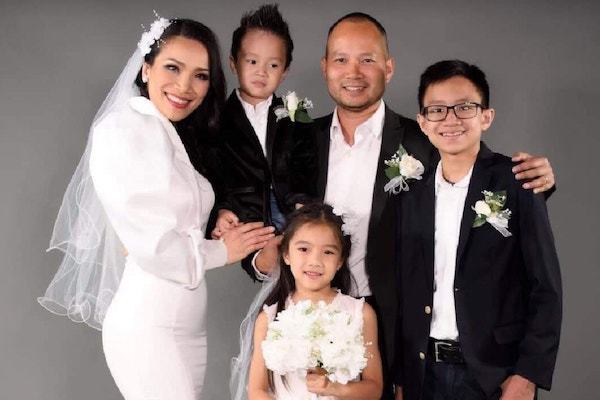 Hồng Ngọc hài lòng với cuộc hôn nhân thứ 2 với chồng và 3 con bên Mỹ