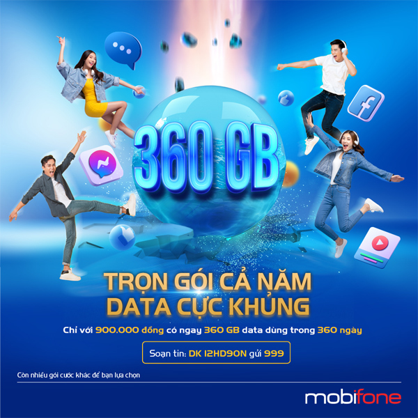 Mua data dài kỳ của MobiFone, thỏa sức dùng internet cả năm