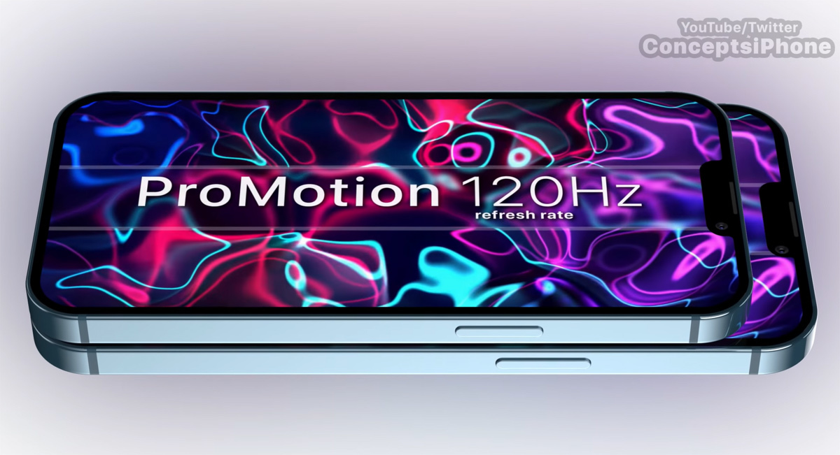 Ngắm mẫu iPhone 13 Pro sắp ra mắt với màn hình 120Hz đẹp long lanh