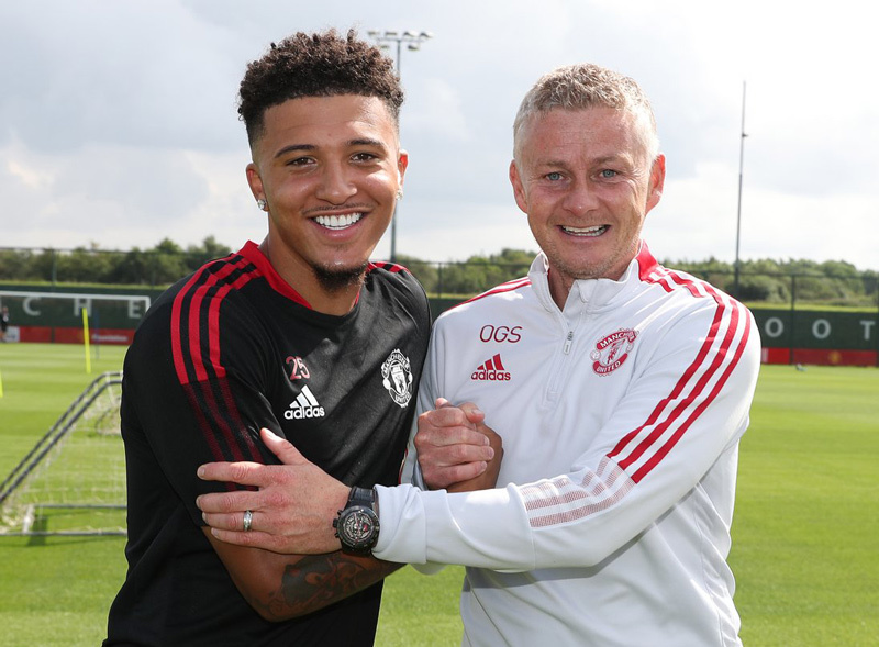 Sancho lần đầu tập cùng MU, Solskjaer mừng rỡ